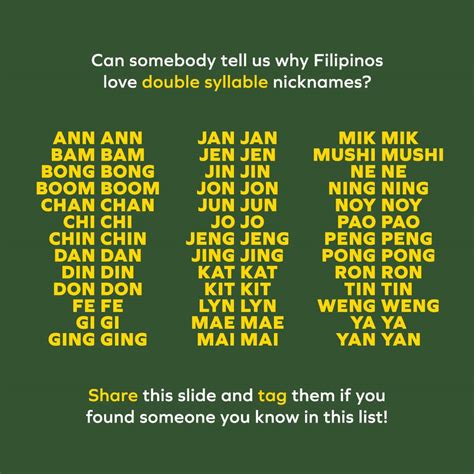 funny pinoy nicknames|41 Best Filipino Nicknames You Wouldn't Want To Miss .